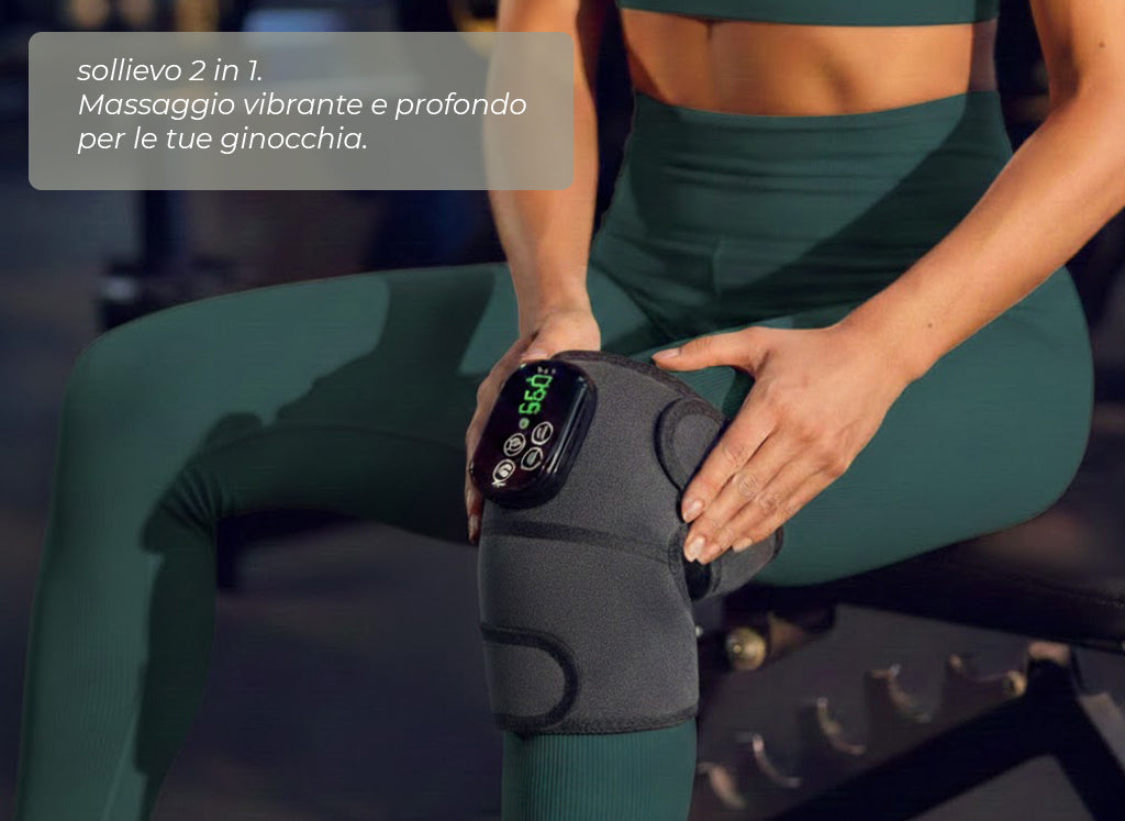 MENDWAVE massaggiatore ergonomico 3in1 con doppia azione vibrazione e calore, tripla impostazione di temperatura, massaggio vibrante personalizzato